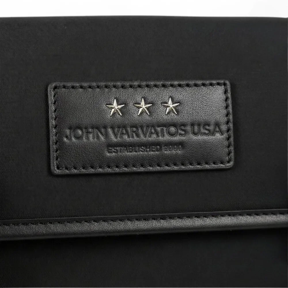 John Varvatos U.S.A. Remy iPad Sleeve M04154B Black Leather Trim Tablet Case